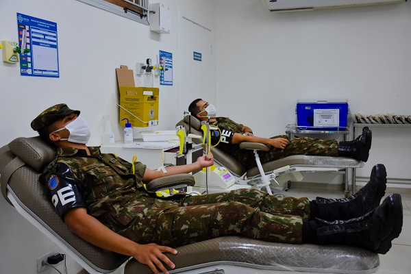 Militares do 9 Batalho de Polcia do Exrcito realizam doao de sangue 2